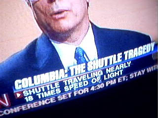 shuttle travelling at 18 times the speed of light, apparently